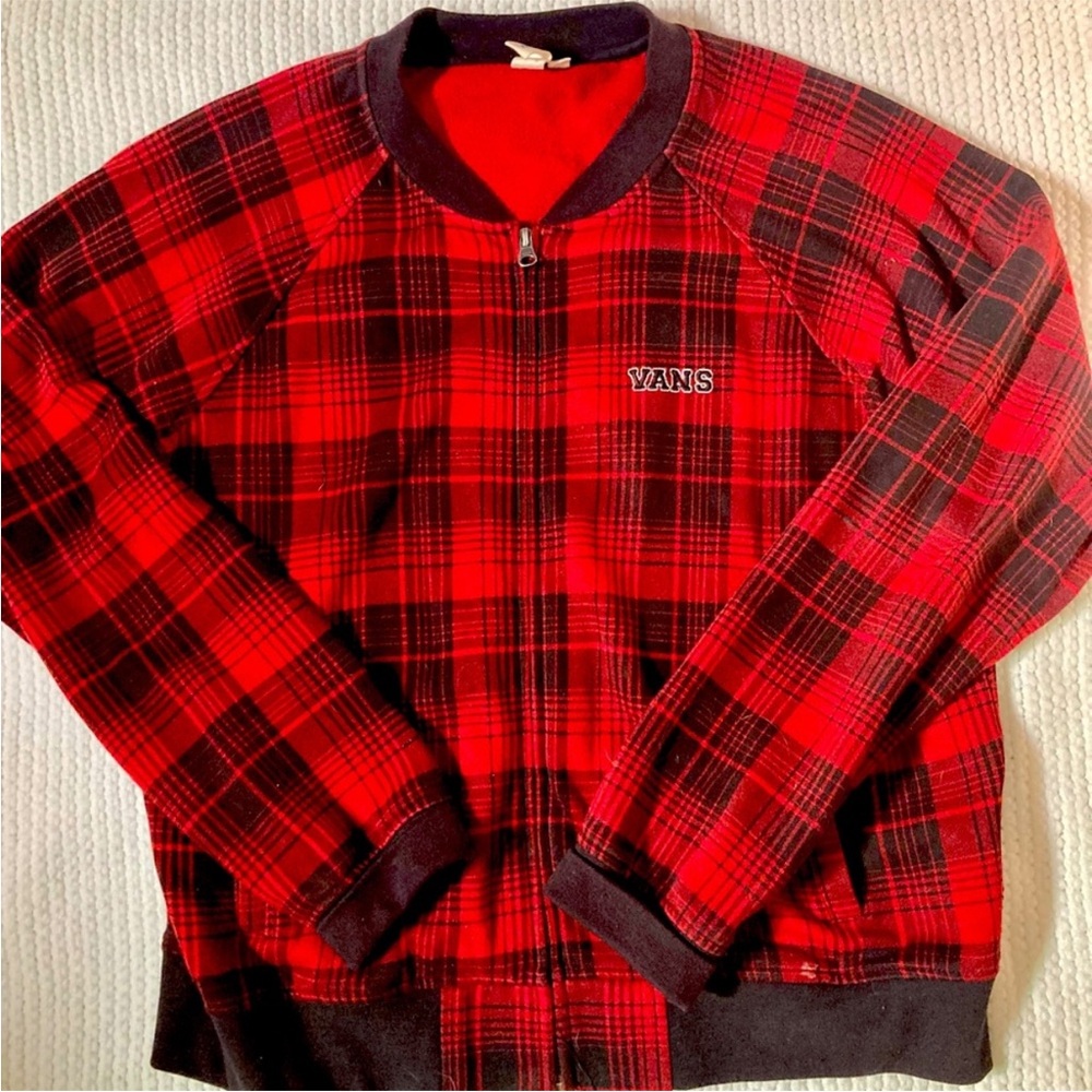 🌞Vans plaid jacket size large